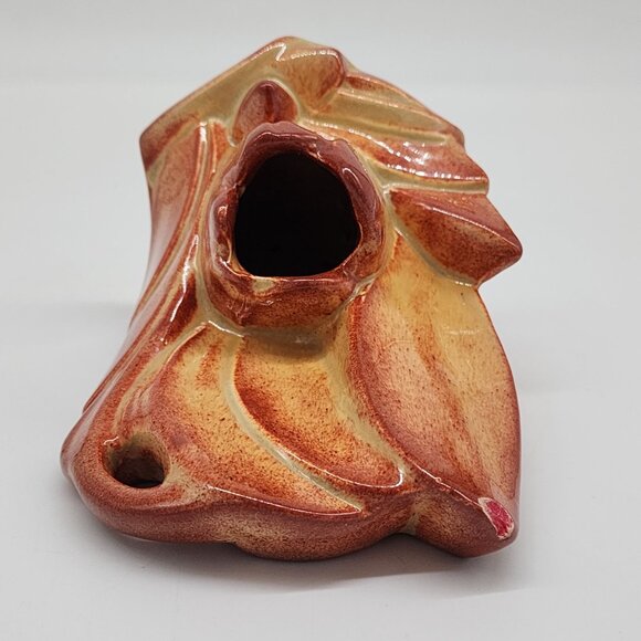 Vintage McCoy Lily Bud Flower Vase Bookend Signed - Picture 9 of 10